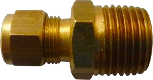 [68F-04-04] Conex. Bronce Conec. Recto 1/4x1/4